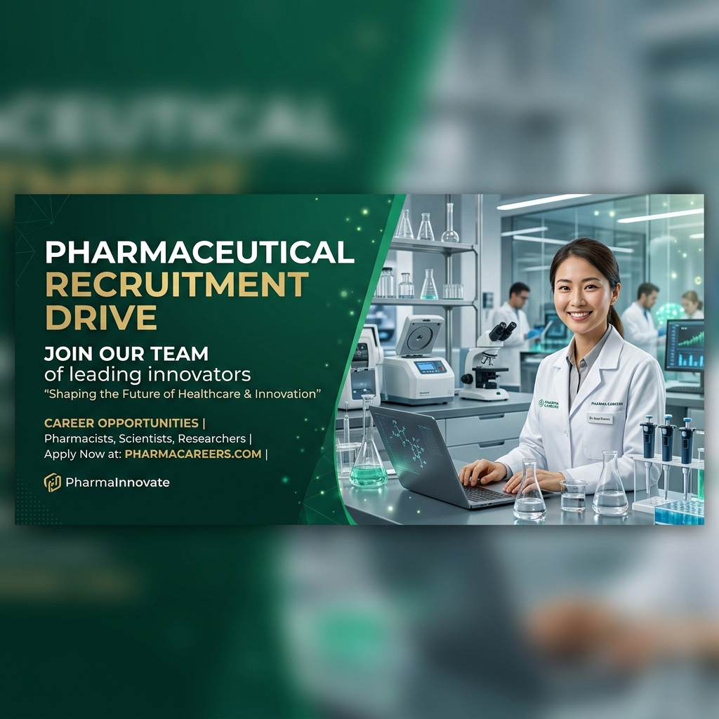 Pharmaceutical Recruitment Drive Banner