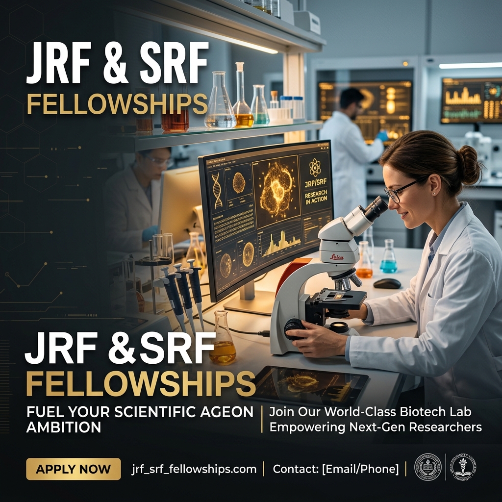 JRF & SRF Fellowship Notice Board Banner